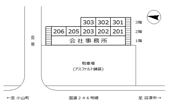 ㈱滝口測量設計コーポ246空き室状況